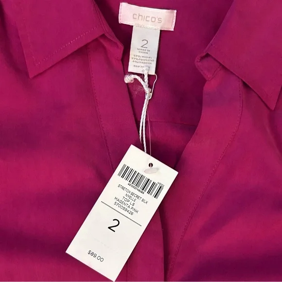Chicos Shirt Bundle Of 5 NWT Mixed Styles Button Up  Size 2 Retail Value $435 - Picture 15 of 15